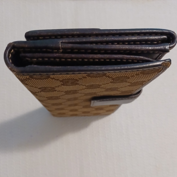 🤎GUCCI BRITT CONTINENTAL MONOGRAM CANVAS WALLET - Picture 9 of 16